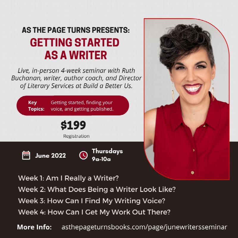 Image for Writers Seminar June 2022 As The Page Turns